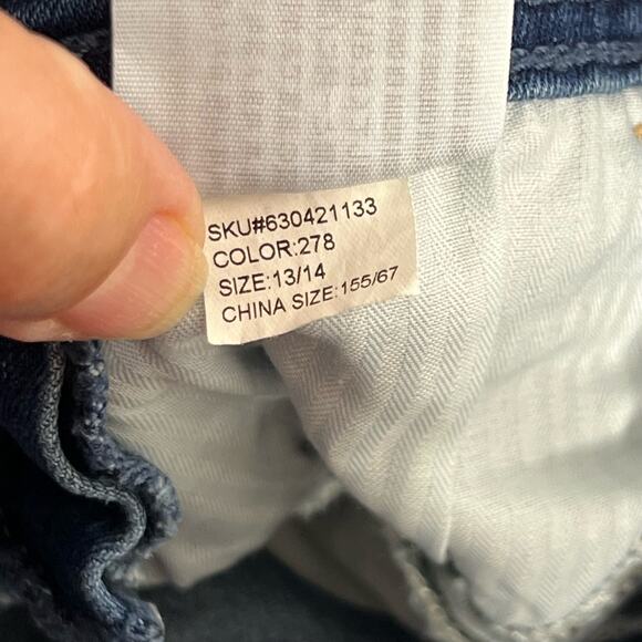 Abercrombie Kids Overalls Full Length Jeans 13/14 - Picture 7 of 9